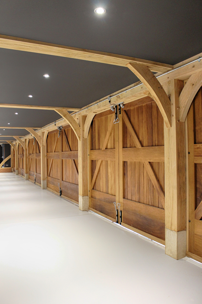Garage Doors Of 6 Bay Timber Outbilding